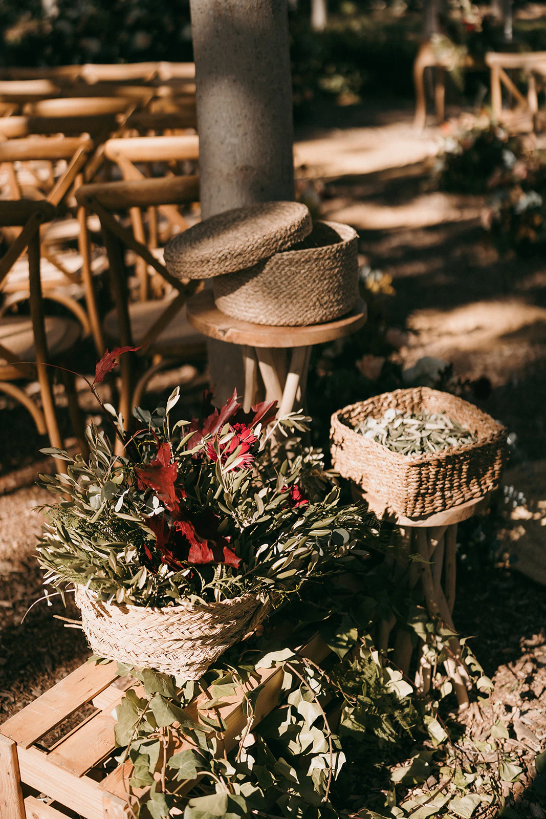 Detalles florales y de bienvenida en el Huerto de San Rafael. Fotografía de David Bresó.